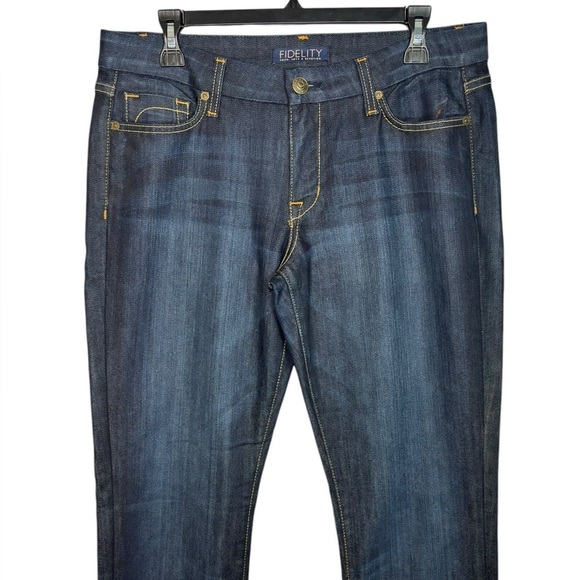 Fidelity Men’s Straight Leg Houston Tao Blue d3035 Jeans Size 32 - Picture 3 of 14